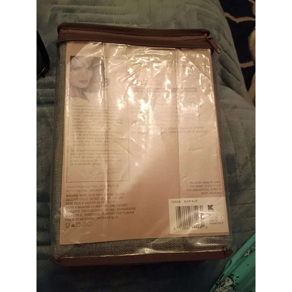 Lot Of Three New Jaclyn Smith 1 Panel With Metal Grommets Hopsack 52x63...
